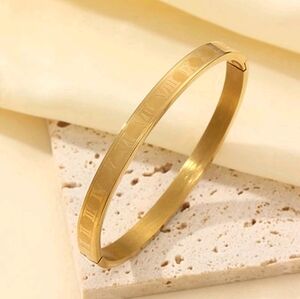 Fashion Jewelry Gold Roman Numeral Bracelet